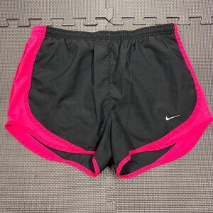 Nike Womens Dri-Fit Black & Pink Running Shorts Size S